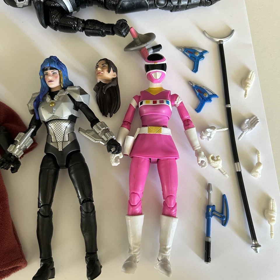 Lote de 6 figuras de acción Power Rangers Lightning Collection In Space Rangers Foto 3 de 4
