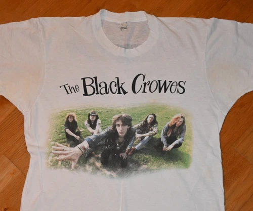 THE BLACK CROWES Rare! 80's 90's Europe Tour conc 1990s vintage concert t-shirt, vintage, size XL, single stitch, B+ condition