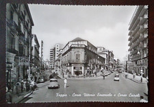 Cartolina Foggia Corso V.Emanuele Corso Cairoli Animata e Viaggiata nel 1965