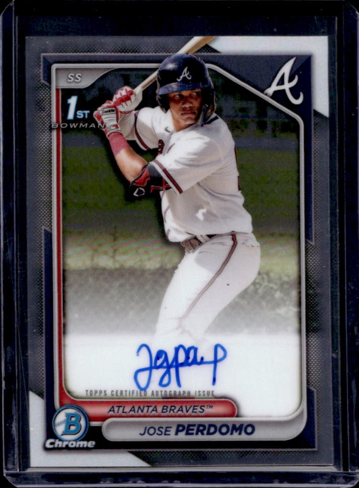 2024 Bowman Chrome Jose Perdomo Auto 1st #CPA-JP Braves