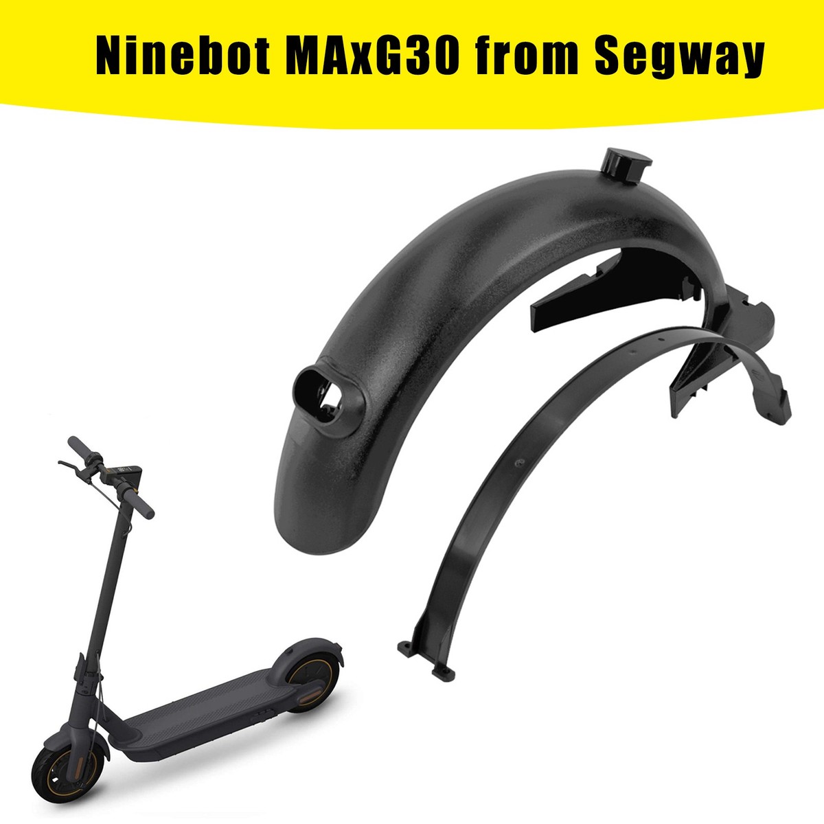 Achterspatbord en beugel accessoire met achterlicht voor M365/m365 Pro