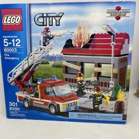 Lego City FIRE EMERGENCY 60003 Factory Sealed 2013 Retired 301 Pieces See Desc