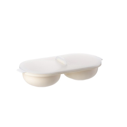 Microondas Huevos Cazador Furtivo Utensilios de Cocina Vaporera Cazador Furtivo Cocina Doble Taza Hervidor de Huevos - Imagen 12 de 12