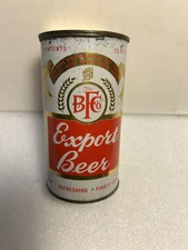 BFC EXPORT BEER 12OZ. FLAT TOP STEEL BEER CAN. EMPTY. FISCHBACH BREWING MARYLAND