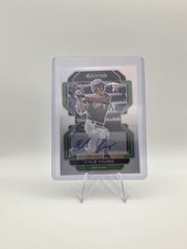 2022 Panini Prizm Draft Picks COLE YOUNG Silver Prizm Auto PDP-21