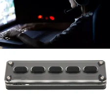 Black Programmable Keypad 5 Keys Wired USB Wireless Dual Mode