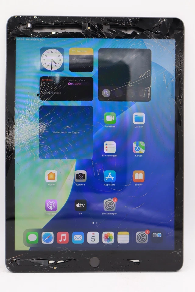 Apple iPad 9.Gen A2602 64GB 10,2" Wifi Grau Displayschaden #5924