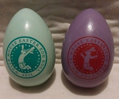 2011 2013 Official Obama White House  Wooden Commemorative Easter Egg Roll 