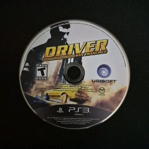 Driver: San Francisco PS3 Ubisoft Action Adventure Car Racing Blu-ray Disc Only