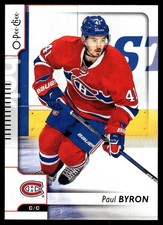 2017-18 O-Pee-Chee #456 Paul Byron Montreal Canadiens Hockey Card