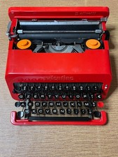 Olivetti Valentine Vintage Rossa • Funzionante • Custodia • Iconica Typewriter D
