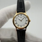 Seiko Ladies Vintage 25mm Gold Tone w/ Roman Numerals Quartz Watch V700-6091