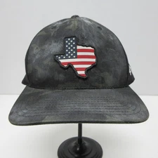 Branded Bills Hat Cap Snap Back Black Camo Texas USA Flag Patch Mesh Men Outdoor