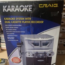 Craig Karaoke Karaoke System With Dual Cassette Player/Recorders.