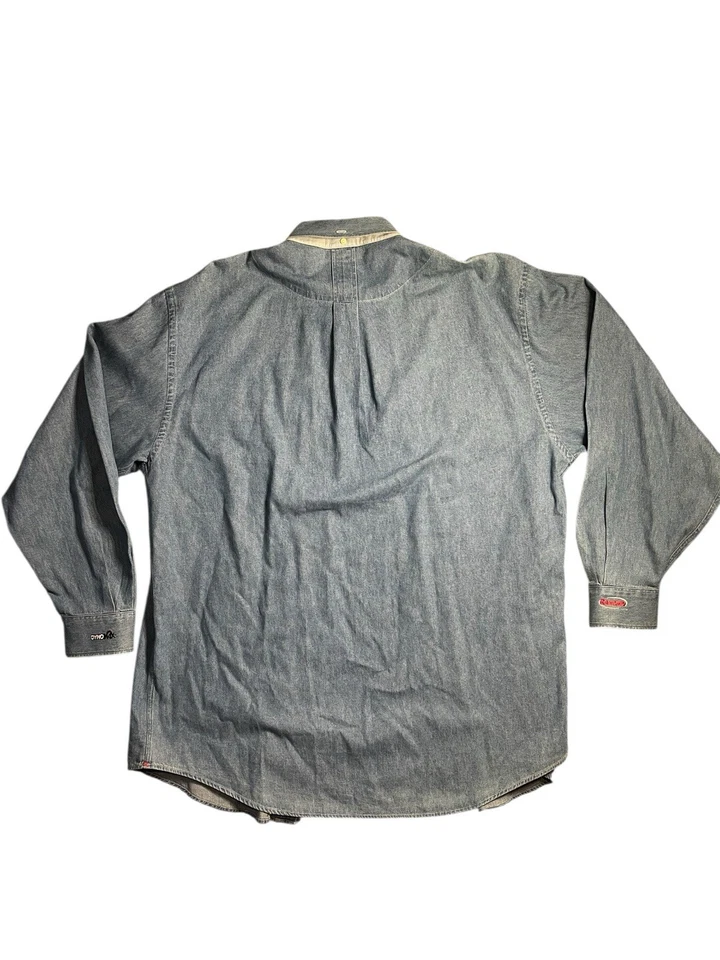 Cutter & Buck Denim Button Down Shirt Men's XL Tenneco Automotive DynoMax Rancho - Image 3 of 4