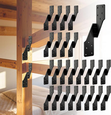 25 Pack Hurricane Ties for Rafters, Hurricane Straps Brackets with Strong Black