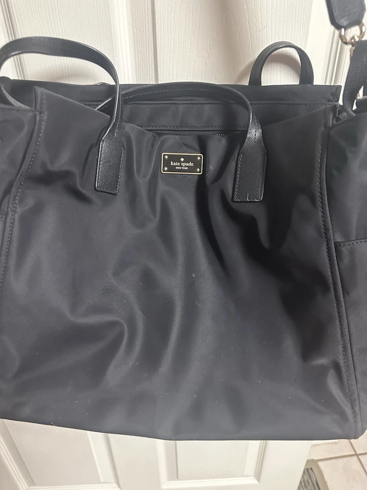 Kate Spade New York Black Nylon Diaper Bag & Changing Pad Black Large - Image 2 of 4