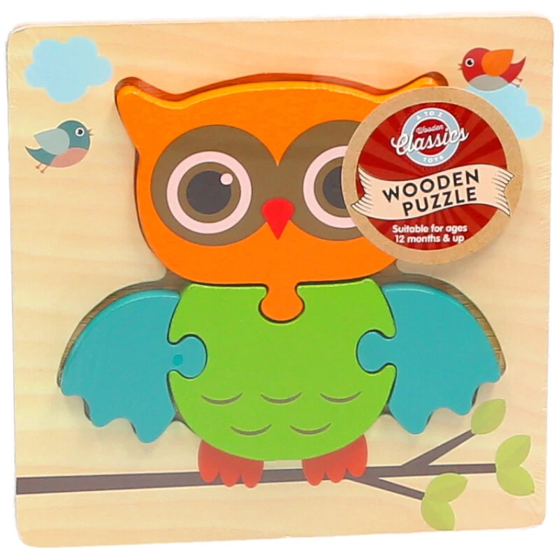 3 Pack My 1st Wooden Animal Child's Puzzle Suitable From 12 Months+ - Image 4 of 4