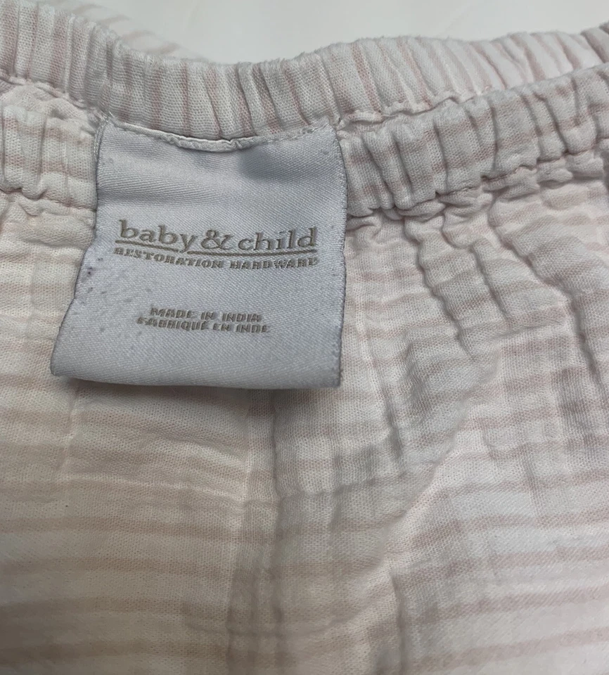 Lote de 2 lençóis de berço cinza rosa algodão para ferragens de restauração para bebês e crianças - Imagem 4 de 4