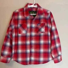 Dixxon Fannel Youth Division Boys Shirt size small