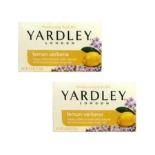 2 Pack Yardley Lemon Verbena With Shea Butter Bar Soap 4 Ounce Each