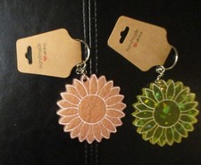 Handcrafted Resin Sunflower Keychains