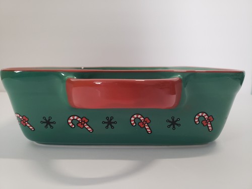 Hello Kitty Christmas Baking Dish Cake Casserole Green Snowman 2024 Sanrio - Picture 5 of 9