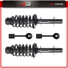 4pcs Front Struts & Sway Bar Links For 2001-2010 VW Beetle 2001-2005 Jetta Golf