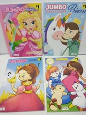 LOT OF 4 - PRINCESS UNICORN GIRLS Coloring & ...
