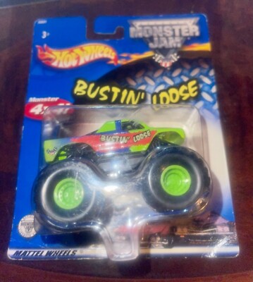 2001 HOT WHEELS 1/64 Monster Jam Bustin Loose Monster Truck - RARE VERSION