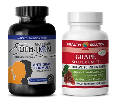 antiaging - GRAY HAIR - GRAPE SEED EXTRACT COMBO 2B - grape seed complex capsule