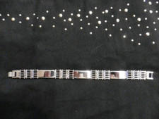 ⭐️GLIEDERARMBAND 22,0x1,0 EDELSTAHL POLIERT KRATZFEST HÄRTER ALS GOLD+SILBER NEU