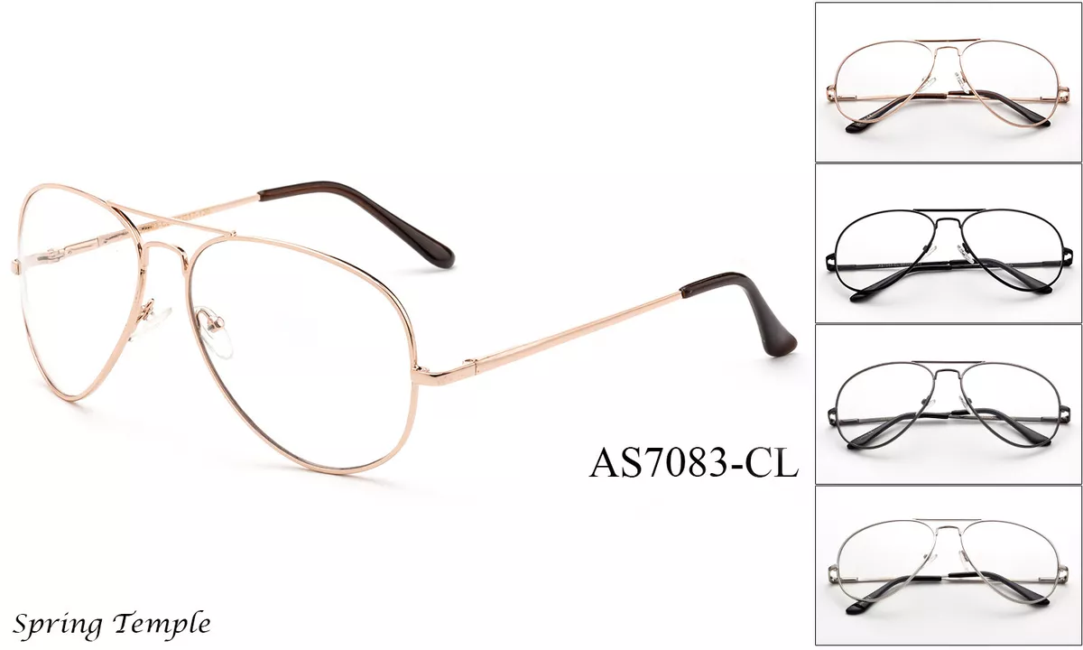 Clear aviator cheap glasses ebay