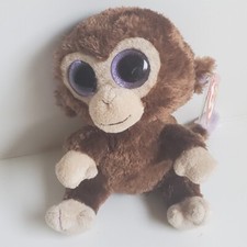 Ty Beanie Boo "Coconut" the MONKEY 6" stuffed animal plush toy LOT LNWT