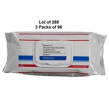 Personal Cleansing Wipe Scented Adult Cleansing Cloth Vitamin E  Aloe 288 Wipes
