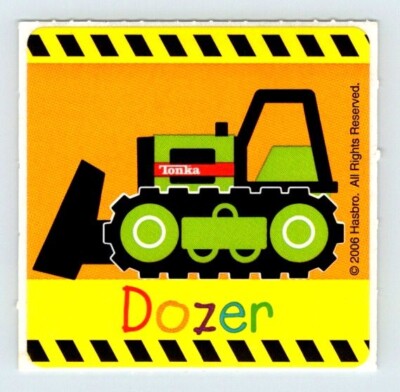 Smile Makers Sticker TONKA DOZER TRUCK 2.5'' X 2.5'' Sticker SD39