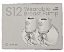 TSRETE S12 9-Levels Double Wearable Breast Pump White 21/24 mm