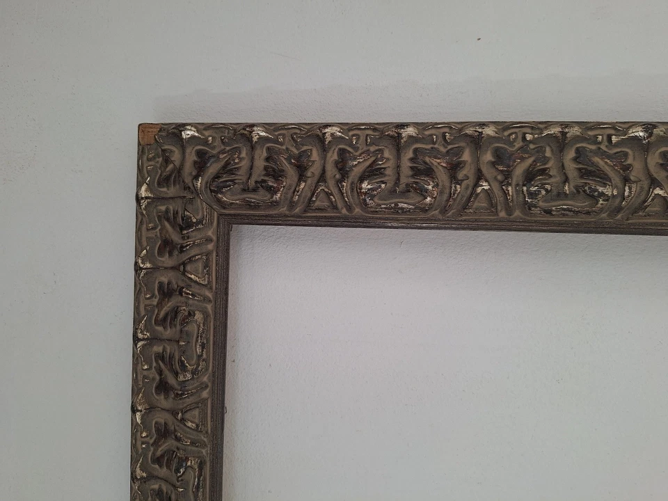 Cadres ancien bois Sculpté Noir. cadre Photo ou Tableau  - Photo 3/4