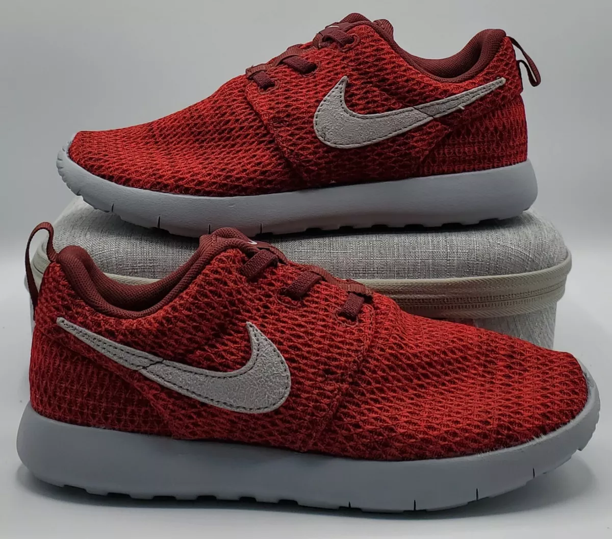 Formular superficie silueta NIKE ROSHE ONE Running Shoes PRESCHOOL Size 3Y Dark Red/Wolf Grey  749428-607 NEW | eBay