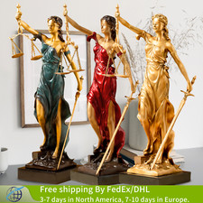 Statua Dama Giustizia in Bronzo 49 cm Themis Dea della Giustizia scultura bendata