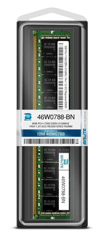 46W0788 - IBM Compatible 8GB PC4-17000 DDR4-2133Mhz 1Rx4 1.2v ECC RDIMM - Image 3 of 3