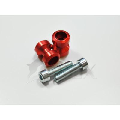 Bobbins Racingadapter Ständeraufnahme Distanz für Montageständer M10 rot Alu