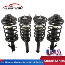 4Pcs Front+Rear Complete Shock Struts For 02-03 Nissan Maxima 02-04 Infiniti I35