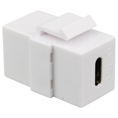 USB Keystone Modul Typ C Jack Buchsen Kupplung Adapter snap in Verbinder weiß