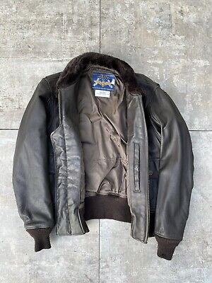 Vintage 80s Cooper Type G-1 Leather Flight Jacket Bomber US Vintage 80s Cooper Type G-1 Leather Flight Jacket Bomber US