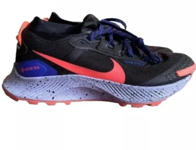 Women's Nike Pegasus Trail 3 GTX Black Crimson DC8794-002 Hiking Shoes SZ 8.5