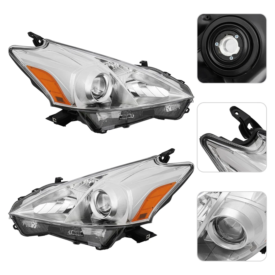 For 2012-2014 Toyota Prius V Headlight Halogen Headlamps Pair Left+Right Side Foto 2 de 4