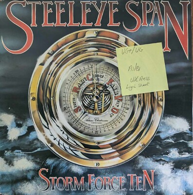 Steeleye Span Storm Force Ten Vinyl Record VG+/VG CHR 1151 1977 1st Press