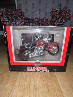 Cavanagh 2002 Harley Davidson Motorcycle Christmas Ornament Red North Pole
