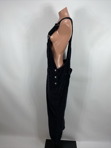 Old Navy Thick Corduroy Overalls 16 Petite Navy Blue Pockets Straight leg - Picture 7 of 10